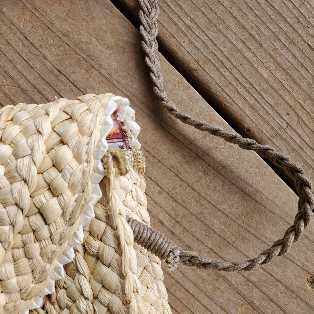 Straw Cross Body Bag - Picture 6 of 7